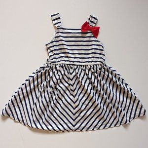 Gymboree Bow Striped Dress 4T NWT